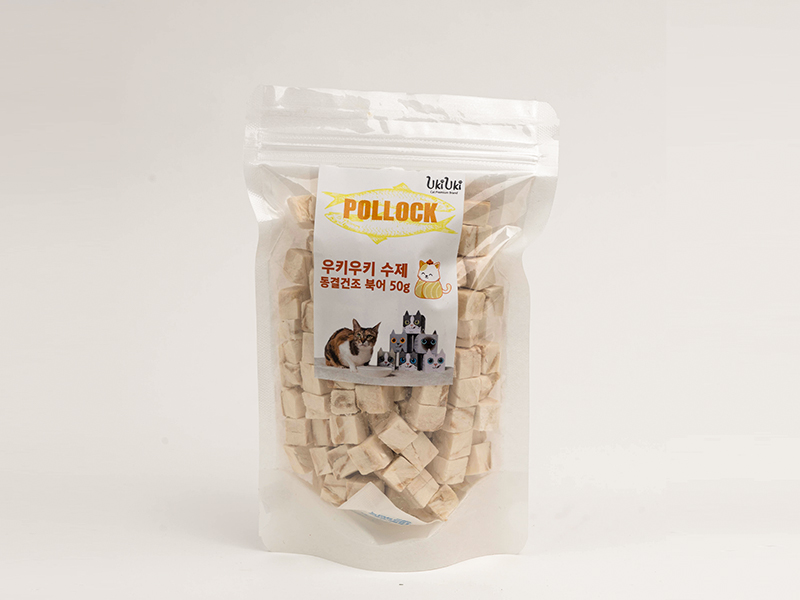 UKIUKI freeze-dried pollock cat treats 50g